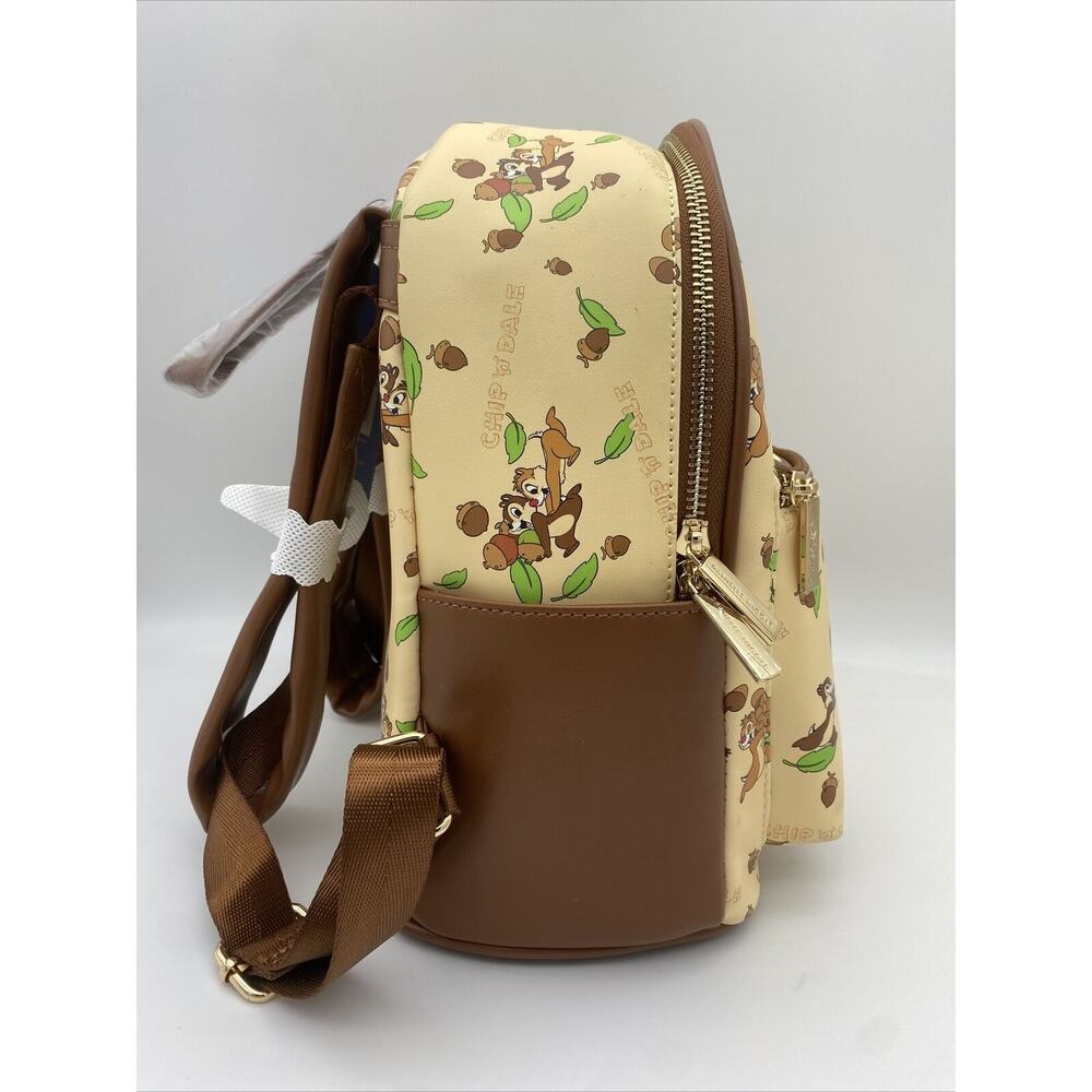 Disney Danielle Nicole Backpack Chip 'n Dale & Acorns Chipmunks Mini Bag - Picture 2 of 7